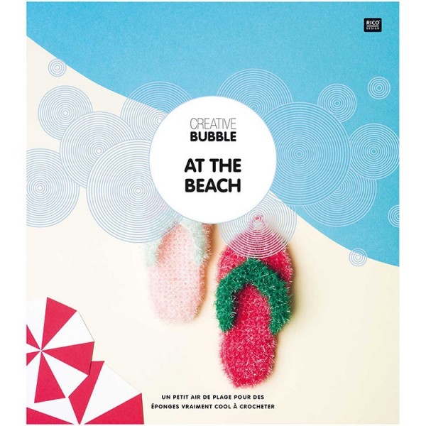 Livre Créative Bubble - "At the beach" pour éponge écologique - Rico design
