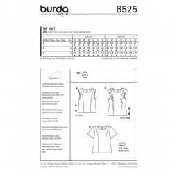 Patron Burda 6525 - Top