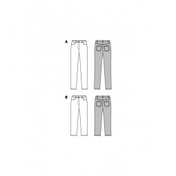Patron Burda 6534 - Pantlon étroit, pantalon 3/4