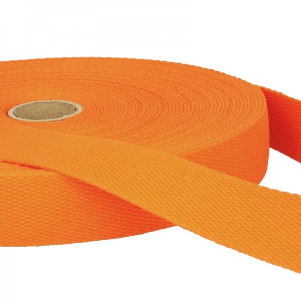 Sangle coton 30 mm - Orange