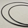 Cercle métal nu attrape-rêves Noir : Taille - 15 cm