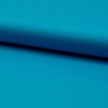Tissu popeline coton unie - Turquoise foncé