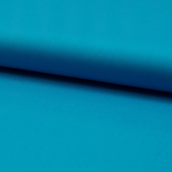 Tissu popeline coton unie - Turquoise foncé