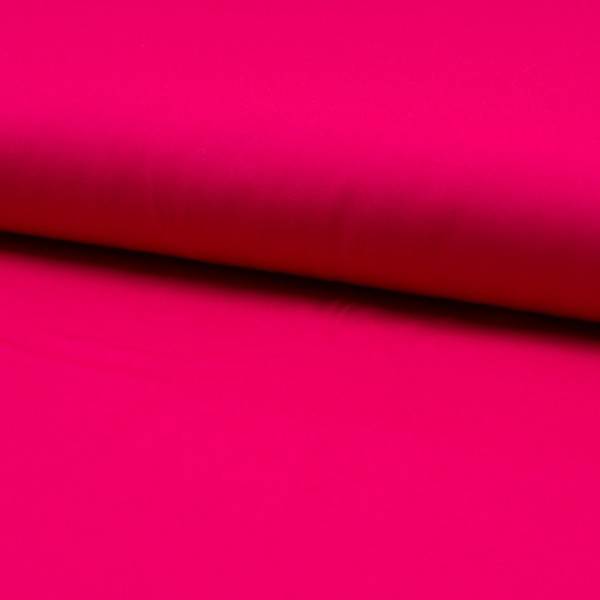 Tissu popeline coton unie - Fuchsia
