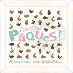 Fiche de broderie Lilipoints : Friture de Pâques