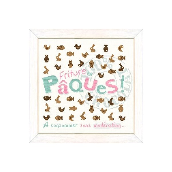 Fiche de broderie Lilipoints : Friture de Pâques