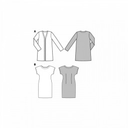 Patron Burda 6608 - Veste & Robe