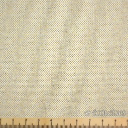 Tissu coton enduit - Naturel et lurex
