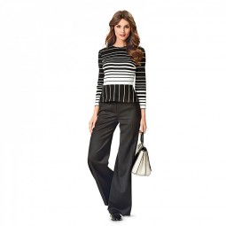 Patron Burda 6613  Pantalon - Jupe-culotte, jambes évasées