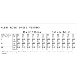 Patron Burda 6627 - Robe légèrement évasée