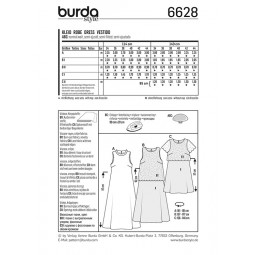 Patron Burda 6628 - Robe d'été