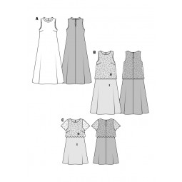 Patron Burda 6628 - Robe d'été