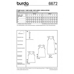 Patron Burda 6671 - Robe fourreau