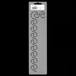 Stencil de patchwork - Small waves border (avec coin)