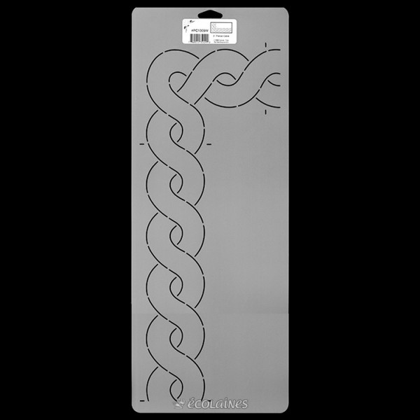 Stencil de patchwork - Pretzel border (avec coin)