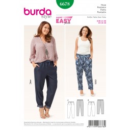 Patron Burda 6678 - Pantalon décontracté