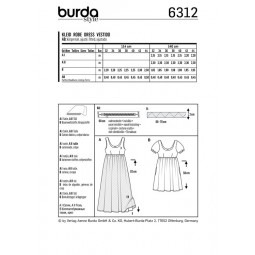 Patron Burda 6312 - Robe d'été