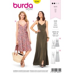 Patron Burda 6344 - Robe portefeuille
