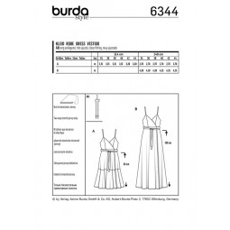 Patron Burda 6344 - Robe portefeuille