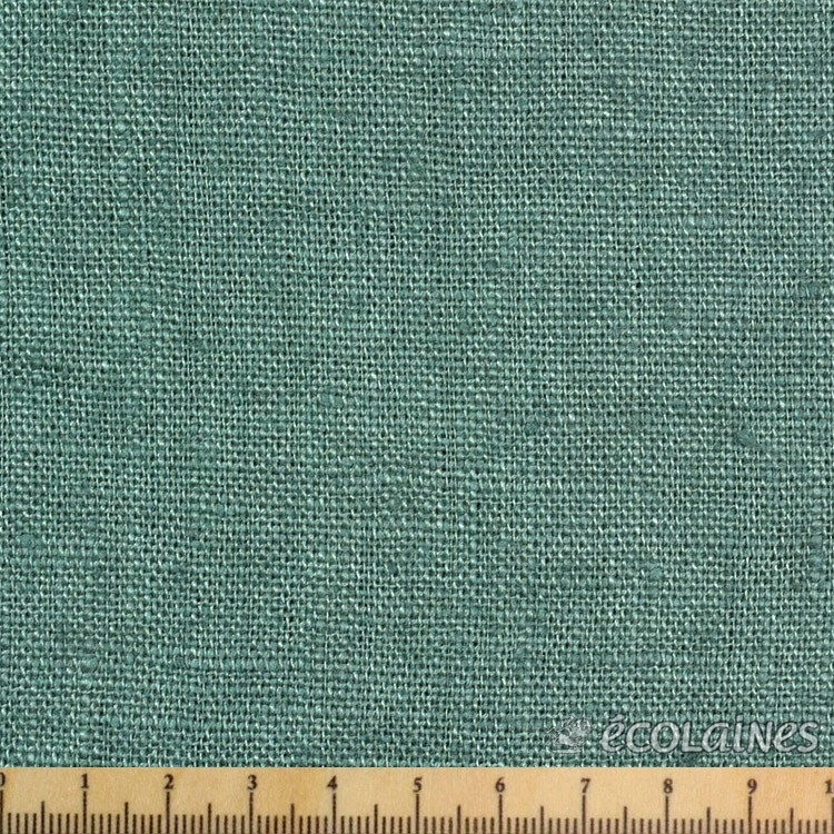 Tissu lin lavé - Smoke green
