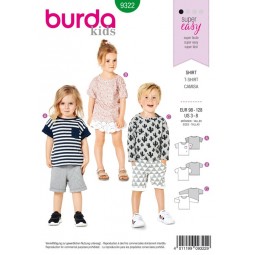 Patron Burda 9322 - T-shirt pour enfant