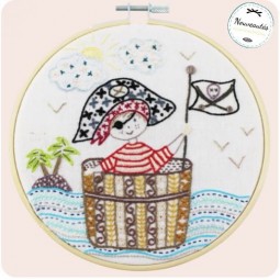 Kit de broderie - SOS, pirate en détresse