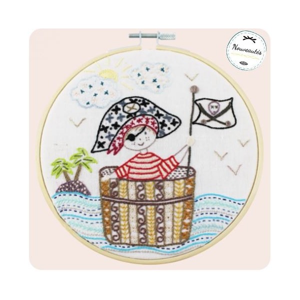 Kit de broderie - SOS, pirate en détresse