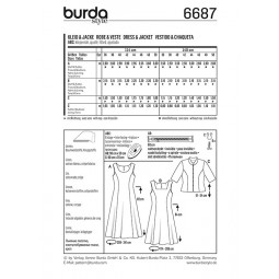 Patron Burda 6687 - Robe et veste