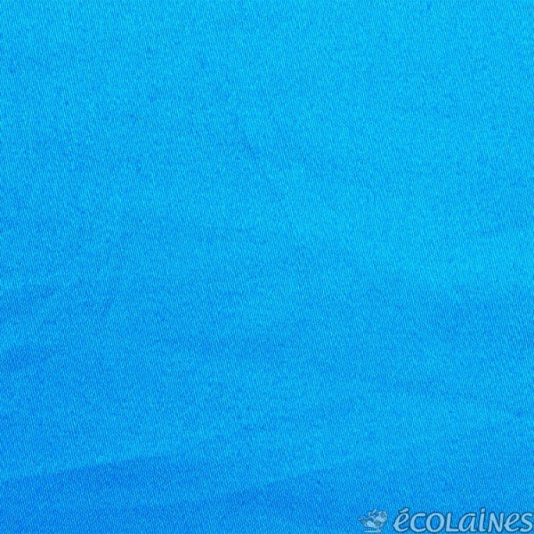 Tissu gabardine - Satin de coton turquoise foncé