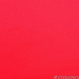 Tissu gabardine - Satin de coton rouge