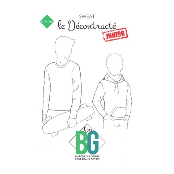 Patron Les BG - Sweat Le décontracté junior