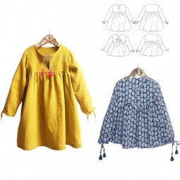 Patron Ikatee - Robe blouse camélia 3 - 12 ans