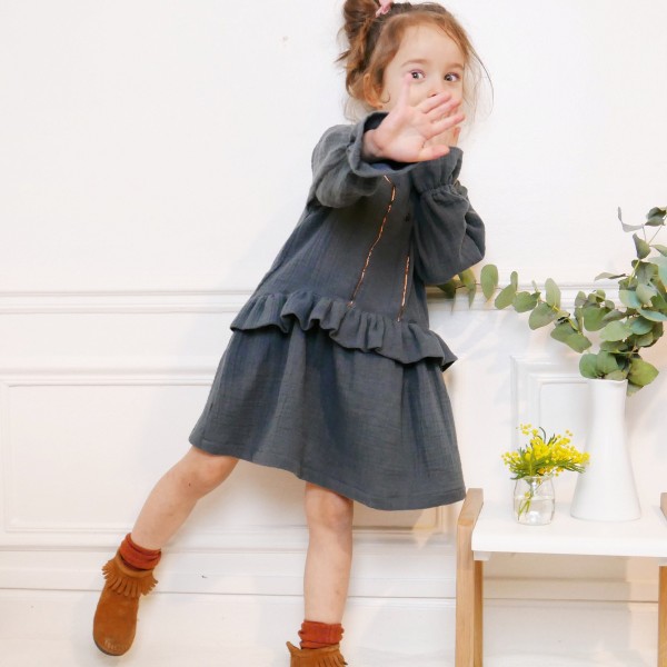 Patron Ikatee - Blouse robe Lilas 3 - 12 ans