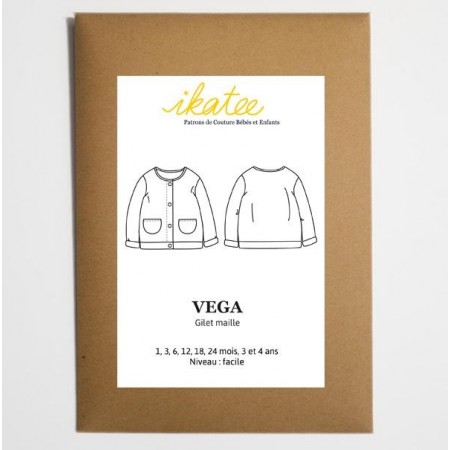 Patron Ikatee - Gilet Vega 1 mois - 4 ans