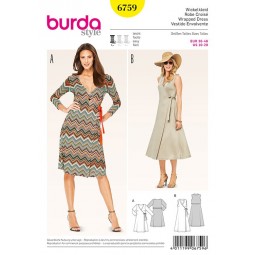 Patron Burda 6759 - Robe croisée