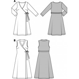 Patron Burda 6759 - Robe croisée