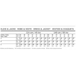 Patron Burda 6760 - Robe chemisier boutonnée - Veste courte