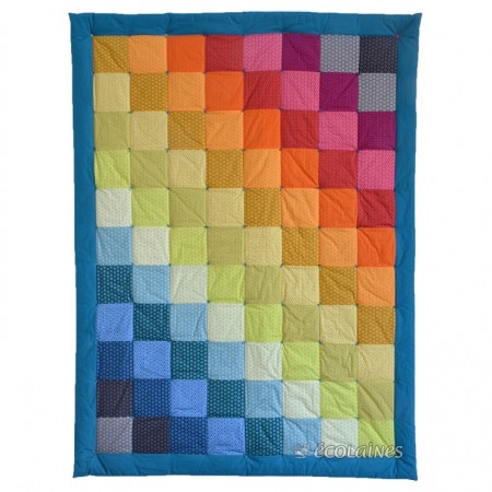 Kit de patchwork : Plaid Arc en ciel