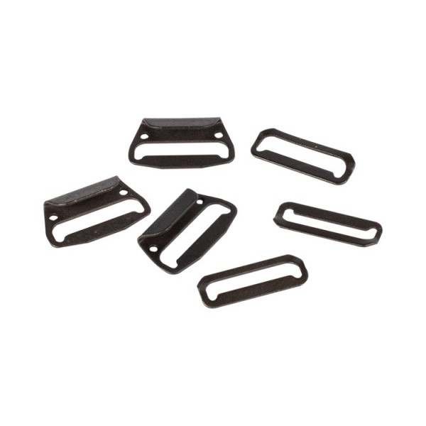 Agrafes plates à coudre noir Bohin