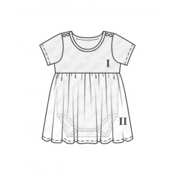 Patron Burda 9347 - Robe avec body