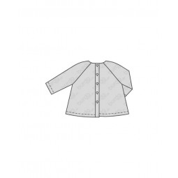 Patron Burda 9348 - Robe amble enfant