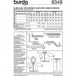 Patron Burda 9349 - Survêtement enfant