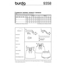 Patron Burda 9358 - Robes à petits plis pour enfant