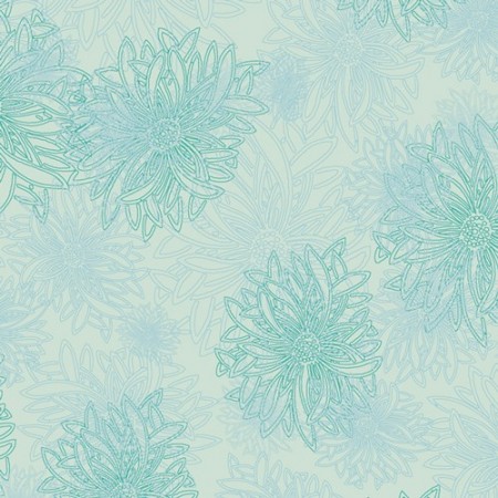 Art Gallery Fabrics - Floral elements - Icy blue