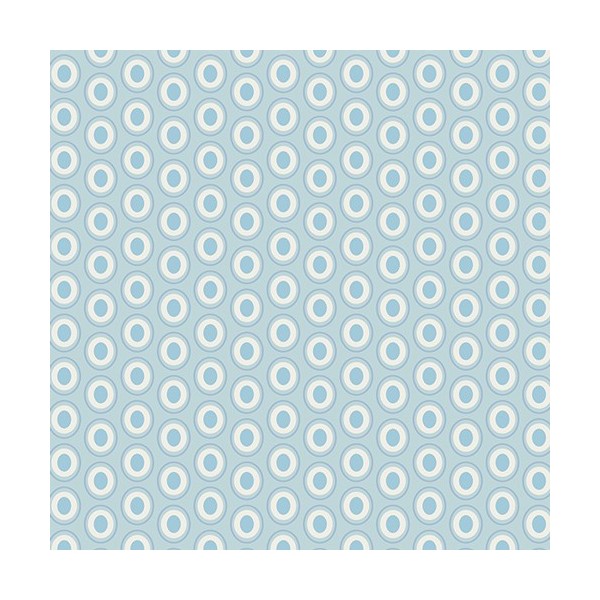 Art Gallery Fabrics - Oval elements - Powder blue