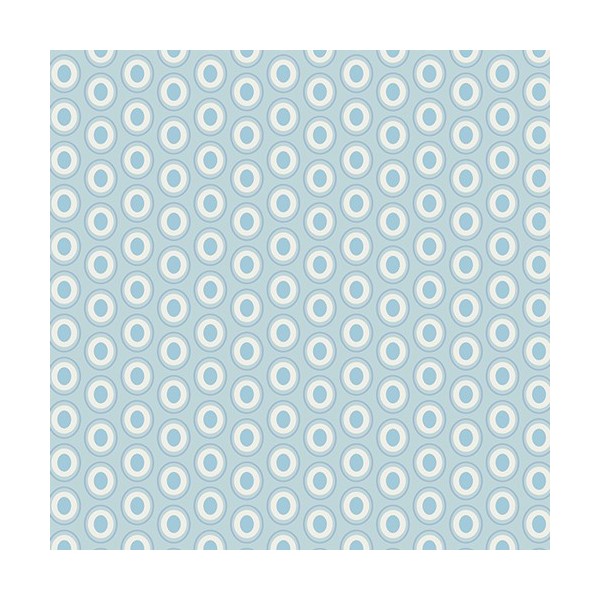 Art Gallery Fabrics - Oval elements - Powder blue