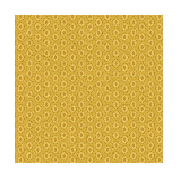 Art Gallery Fabrics - Oval elements - Honey amber