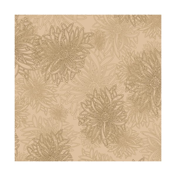 Art Gallery Fabrics - Floral elements - Cookie dough