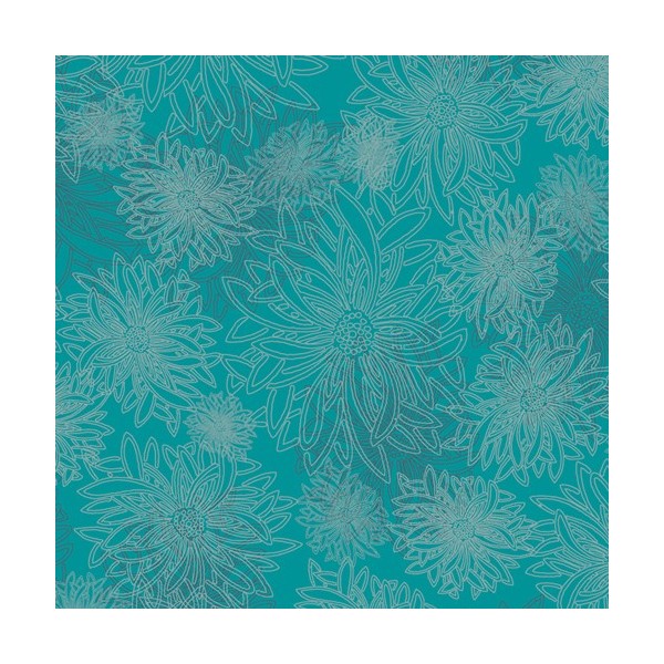 Art Gallery Fabrics - Floral elements - Capry blue