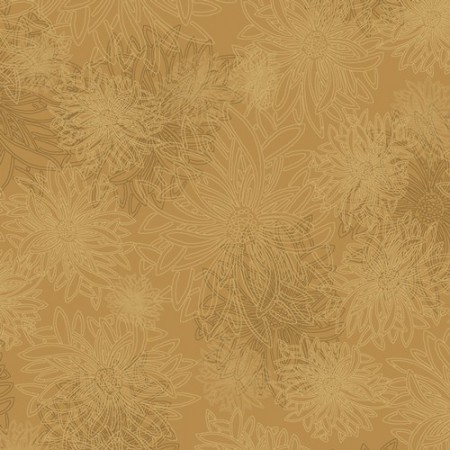 Art Gallery Fabrics - Floral elements - Honey mustard